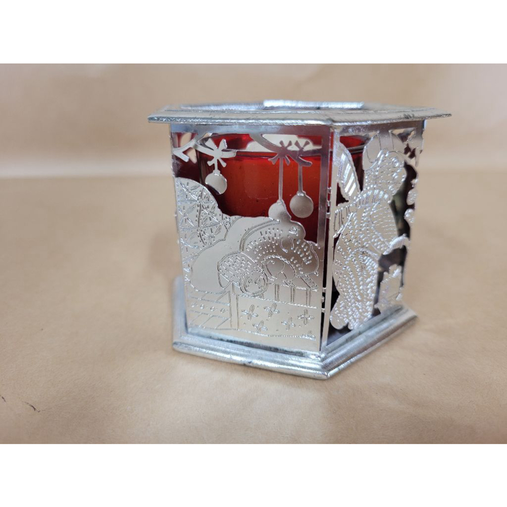 1996 Towle Teddy Bear Silver Votive Candle Holder